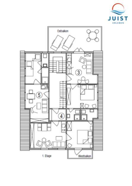 Haus Deichgraf 173 - Wohnung 3 Йюст Экстерьер фото